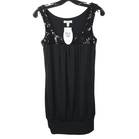 Speechless Mini Dress Womens Size M Sequined Top Party Cocktail Banded Bottom - Picture 1 of 15